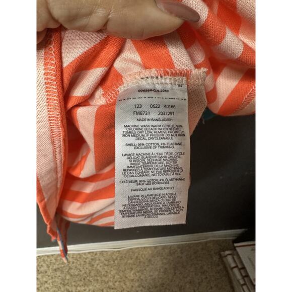 Columbia Men's PFG Orange Striped Super Bonefish Pique Polo Shirt Size L/G NWT - Picture 11 of 11